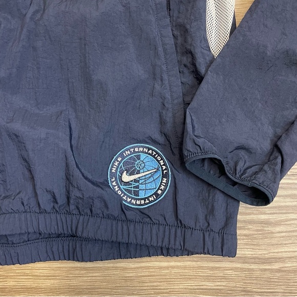 Nike Repel Heritage Blue Packable Hood Full Zip Windbreaker Track Jacket - Picture 11 of 15